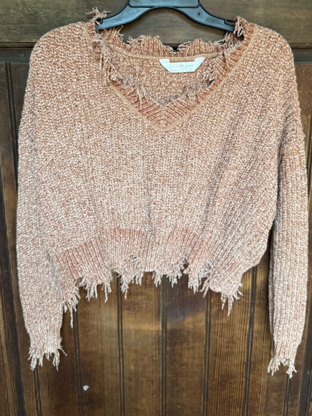 Bella du Jour Chenille v-neck Sweater, size XS, EUC